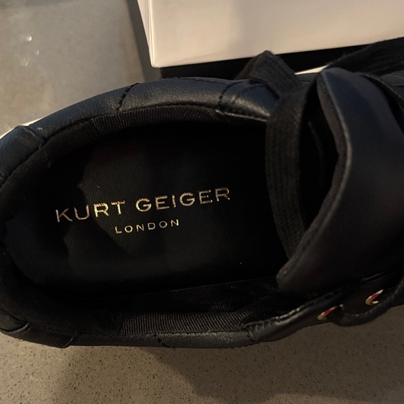 Kurt Geiger Black Leather Sneakers - Picture 5 of 6